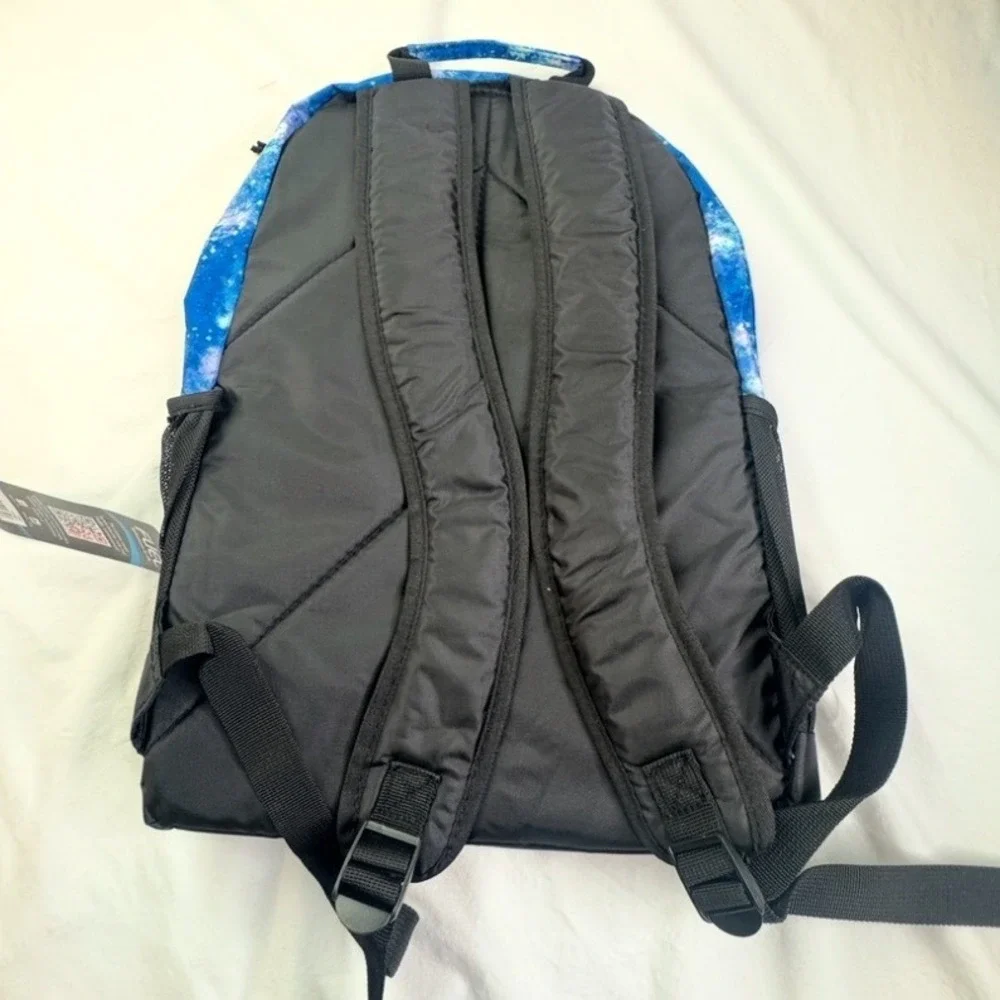 Fuel Sport Shock Backpack Blue Galaxy Nebula Print Laptop Pocket GX5 110481 NWT